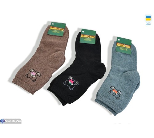 Жіночі шкарпетки на зиму (12 шт. р.сетка 35-38) мікс  "VERONIKA"