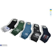 Жіночі шкарпетки на зиму (12 шт. р.сетка 35-38) мікс  "VERONIKA"