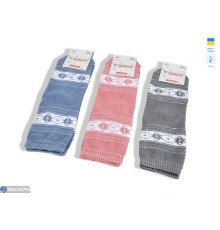 Жіночі шкарпетки на зиму (12 шт. р.сетка 36-40) мікс  "VERONIKA"