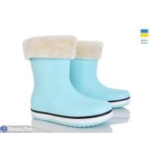 Жіночі чоботи з піни на зиму (6 пар р.36-41) блакитний  "Mirella"