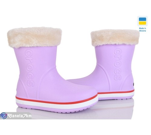 Жіночі чоботи з піни на зиму (6 пар р.36-41) фіолетовий  "Mirella"