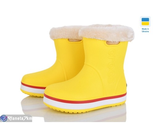 Дитячі чоботи з піни на зиму (8 пар р.22-29) жовтий  "Mirella"