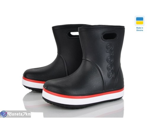 Дитячі чоботи з піни на весну/осінь (8 пар р.22-29) чорний  "Mirella"