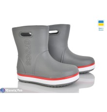 Дитячі чоботи з піни на весну/осінь (8 пар р.22-29) сірий  "Mirella"