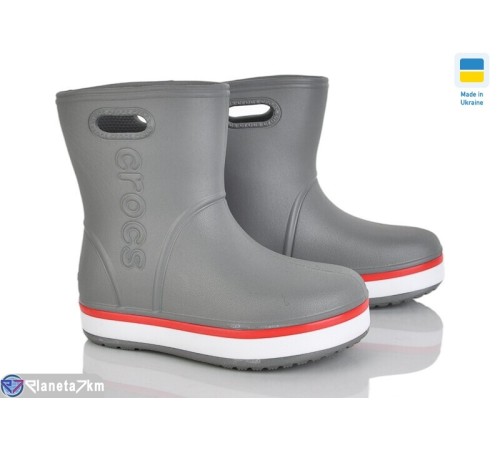 Дитячі чоботи з піни на весну/осінь (8 пар р.22-29) сірий  "Mirella"