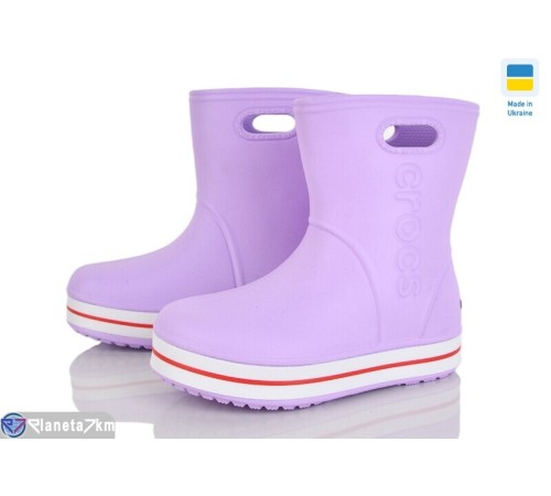 Дитячі чоботи з піни на весну/осінь (8 пар р.22-29) фіолетовий  "Mirella"