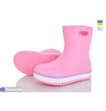 Дитячі чоботи з піни на весну/осінь (8 пар р.22-29) рожевий  "Mirella"