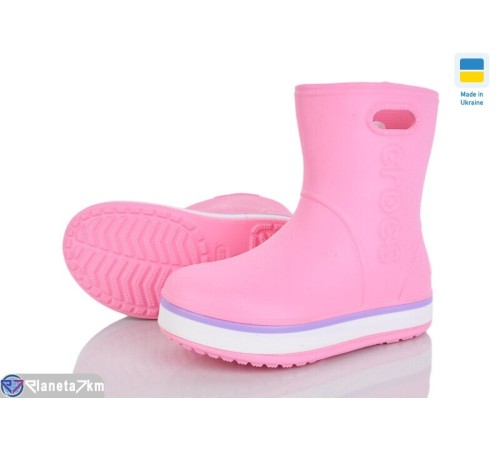 Дитячі чоботи з піни на весну/осінь (8 пар р.22-29) рожевий  "Mirella"