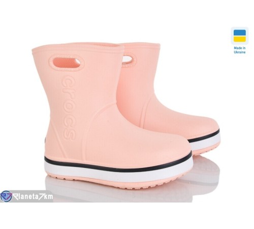 Дитячі чоботи з піни на весну/осінь (8 пар р.22-29) рожевий  "Mirella"