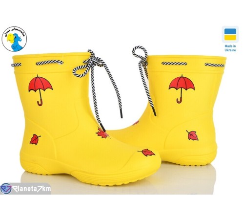 Жіночі чоботи з піни на весну/осінь (6 пар р.36-41) жовтий  "Jose Amorales"