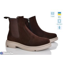 Черевики жіночі на зиму (6 пар р.37-40) коричневий  "Linda"