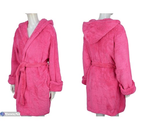 Халат жіночий на весну/осінь (3 шт. р.сетка S-L) рожевий  "Kalabok"