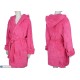 Халат жіночий на весну/осінь (3 шт. р.сетка S-L) рожевий  "Kalabok"