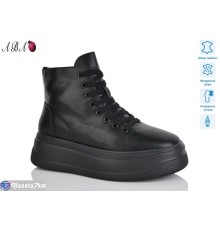 Черевики жіночі на зиму (6 пар р.36-41) чорний  "Aba"