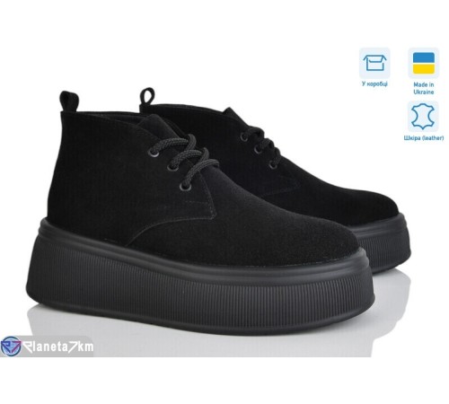 Черевики жіночі на зиму (6 пар р.36-41) чорний  "FANio"