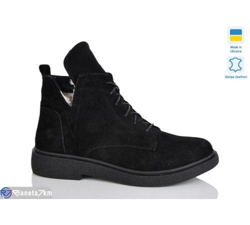 Черевики жіночі на зиму (6 пар р.37-41) чорний  "LIKA"