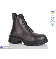 Черевики жіночі на зиму (6 пар р.37-41) коричневий  "LIKA"