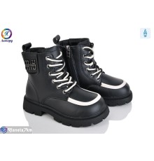 Черевики дитячі на зиму (8 пар р.27-32) чорний  "Леопард"