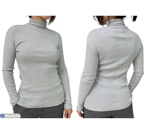 Гольф жіночий на весну/осінь (5 шт. р.сетка One size) сірий  "Plato"