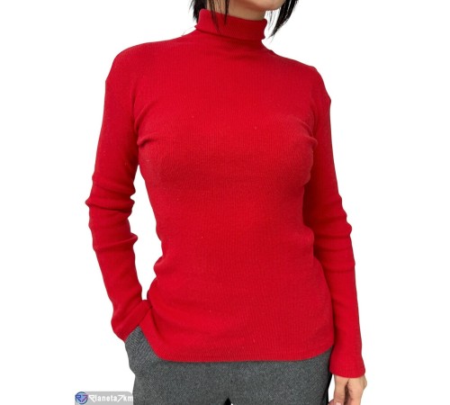 Гольф жіночий на весну/осінь (5 шт. р.сетка One size) червоний  "Plato"