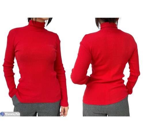 Гольф жіночий на весну/осінь (5 шт. р.сетка One size) червоний  "Plato"