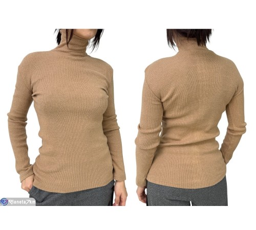 Гольф жіночий на весну/осінь (5 шт. р.сетка One size) коричневий  "Plato"