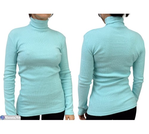 Гольф жіночий на весну/осінь (5 шт. р.сетка One size) блакитний  "Plato"