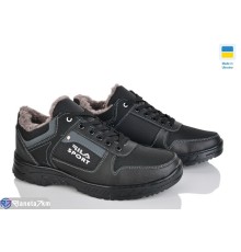 Кросівки чоловічі на зиму (8 пар р.40-45) чорний  "OLLA"