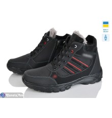 Черевики чоловічі на зиму (8 пар р.40-45) чорний  "OLLA"