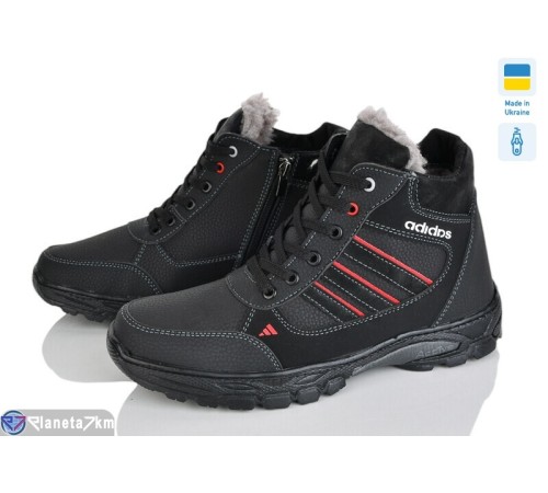 Черевики чоловічі на зиму (8 пар р.40-45) чорний  "OLLA"