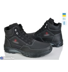 Черевики чоловічі на зиму (8 пар р.40-45) чорний  "OLLA"