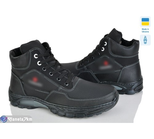 Черевики чоловічі на зиму (8 пар р.40-45) чорний  "OLLA"