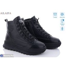 Черевики жіночі на зиму (6 пар р.36-41) чорний  "Latifa"