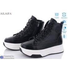 Черевики жіночі на зиму (6 пар р.36-41) чорний  "Latifa"