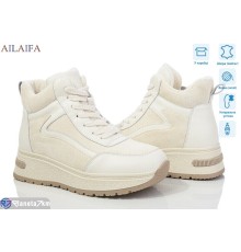 Черевики жіночі на зиму (6 пар р.36-41) бежевий  "Latifa"