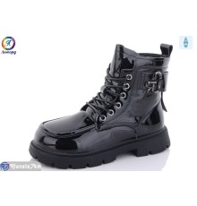 Черевики дитячі на зиму (8 пар р.32-37) чорний  "Леопард"