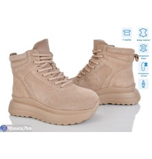 Черевики жіночі на зиму (6 пар р.36-41) бежевий  "Mirella"