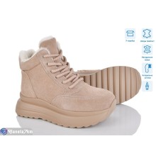 Черевики жіночі на зиму (6 пар р.36-41) бежевий  "Mirella"