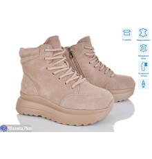 Черевики жіночі на зиму (6 пар р.36-41) бежевий  "Mirella"