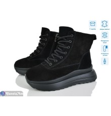 Черевики жіночі на зиму (6 пар р.36-41) чорний  "Mirella"