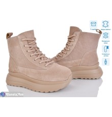 Черевики жіночі на зиму (6 пар р.36-41) бежевий  "Mirella"