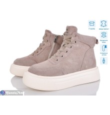 Черевики жіночі на зиму (6 пар р.36-41) сірий  "Mirella"