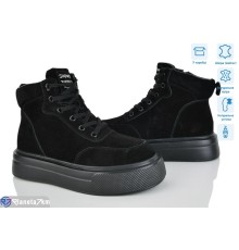 Черевики жіночі на зиму (6 пар р.36-41) чорний  "Mirella"