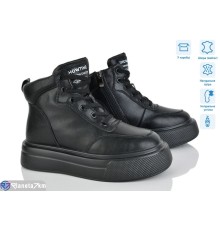 Черевики жіночі на зиму (6 пар р.36-41) чорний  "Mirella"