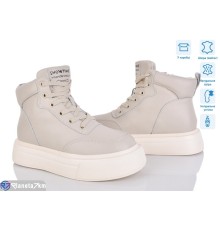 Черевики жіночі на зиму (6 пар р.36-41) бежевий  "Mirella"