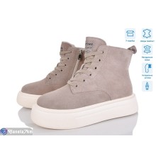 Черевики жіночі на зиму (6 пар р.36-41) сірий  "Mirella"