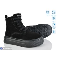 Черевики жіночі на зиму (6 пар р.36-41) чорний  "Mirella"