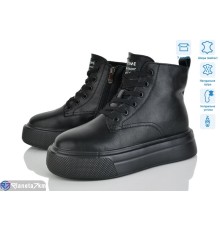 Черевики жіночі на зиму (6 пар р.36-41) чорний  "Mirella"