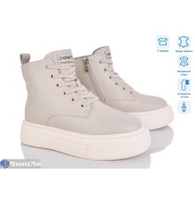 Черевики жіночі на зиму (6 пар р.36-41) бежевий  "Mirella"