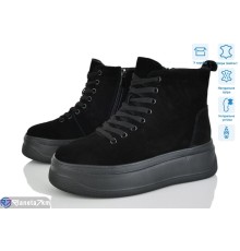 Черевики жіночі на зиму (6 пар р.36-41) чорний  "Mirella"